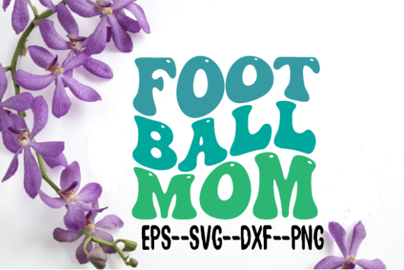 Review: Football Mom Retro Wavy SVG for Embroidery