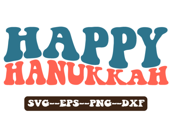 Reviewing Happy Hanukkah Retro Wavy SVG for Stitching