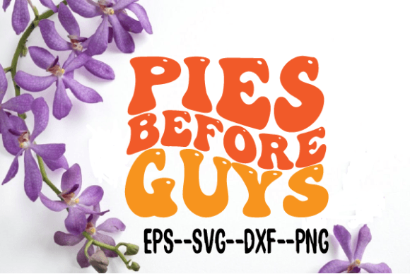 Reviewing Pies Before Guys Retro Wavy SVG for Embroidery