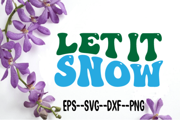 Reviewing the Let It Snow Retro Wavy SVG for Embroidery